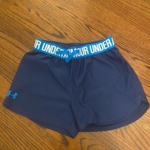 Girls Navy Blue Under Armour Shorts